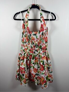 BAND OF THE FREE | BNWT Tropical Halter Mini Dress Size M